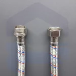 شیلنگ پکیج رابط 3/4 اینچ طول 60 سانت روکش استیل صنایع فام